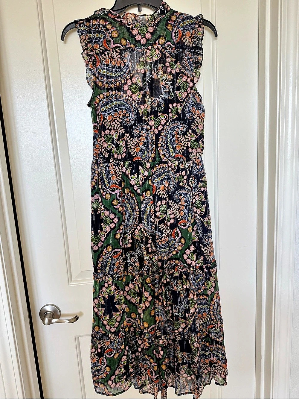 Anthropologie Paisley Maxi Dress Size Medium Like New